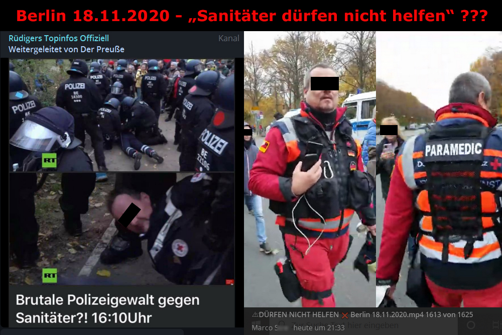 Polizeigewalt Sanitäter Demo Berlin